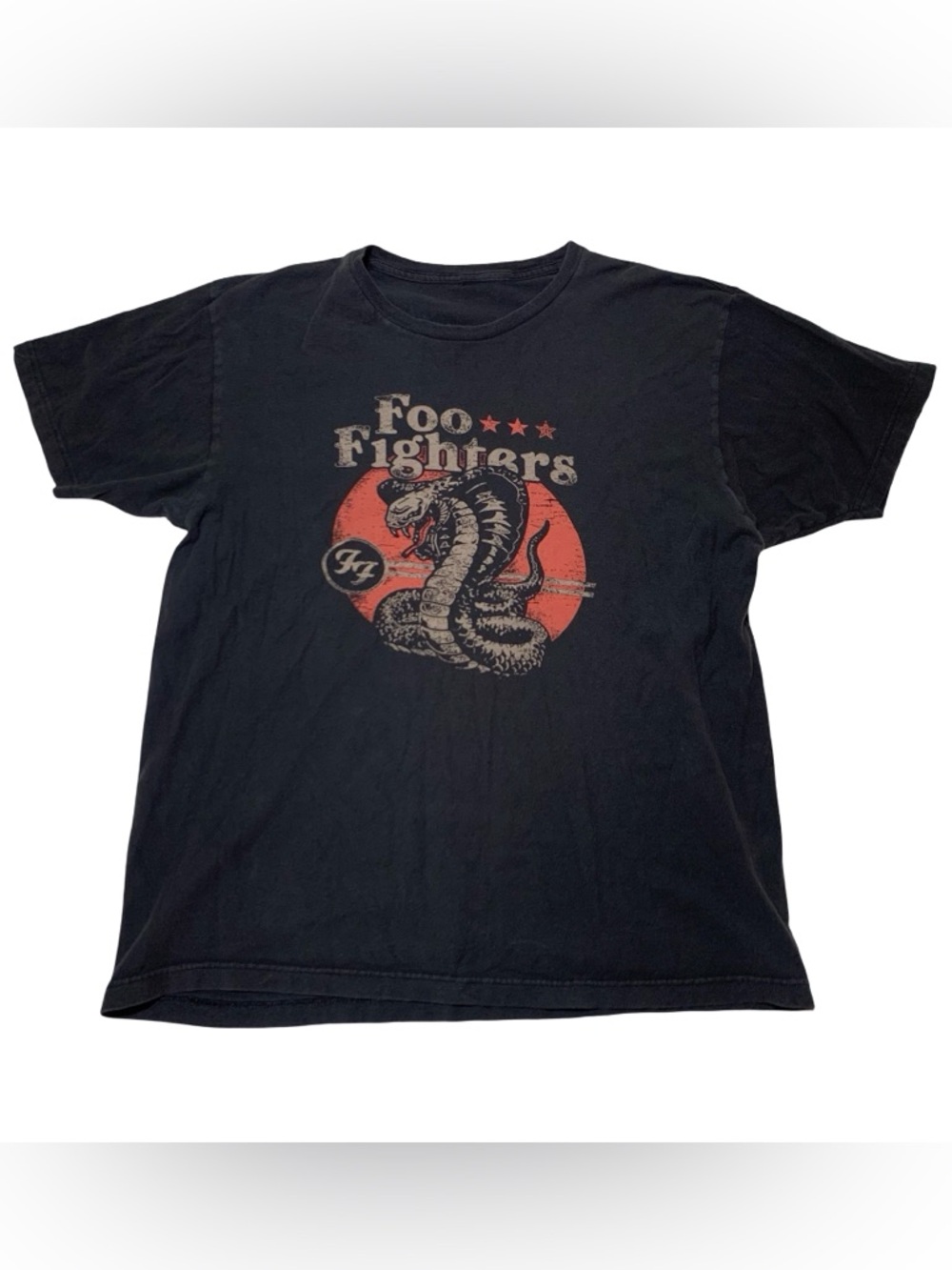 Foo Fighters Cobra Shirt Mens XL Black Concert Tee Vintage Look